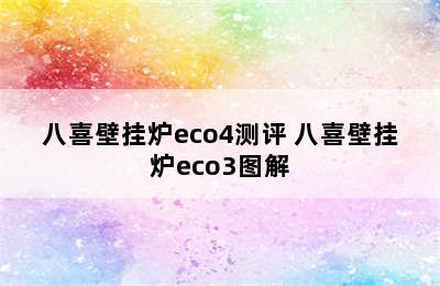 八喜壁挂炉eco4测评 八喜壁挂炉eco3图解